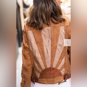 Mauritius Sunny Cognac Regular Fit Leather Jacket